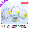 20PCS Handpainting Ceramic Dinner Set with Plate Mug Coffee Cup